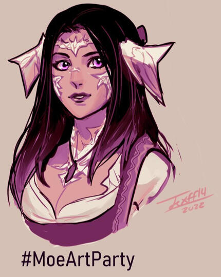 Art Party Sketch by https://twitter.com/TexFF14